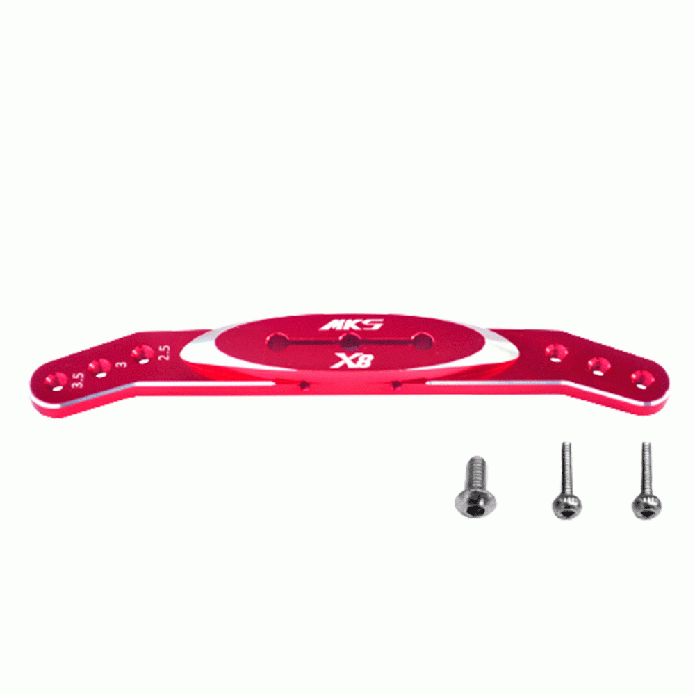 BRAÇO DE SERVO MKS METAL DOUBLE  (M3,L2.5/3/3.5 IN) X8 HBL8X0/380/388/3850