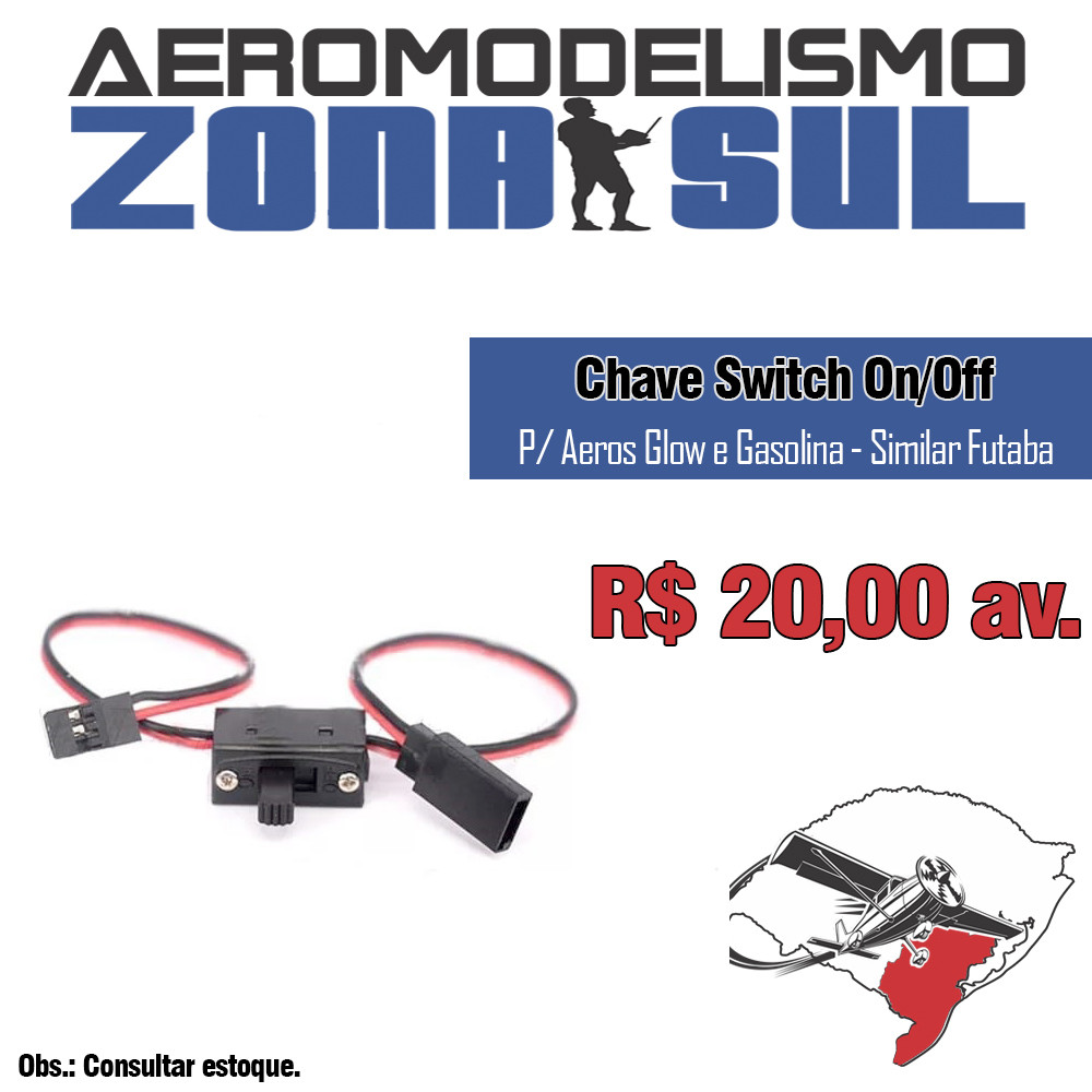 Chave Swith On/Off Similar Futaba