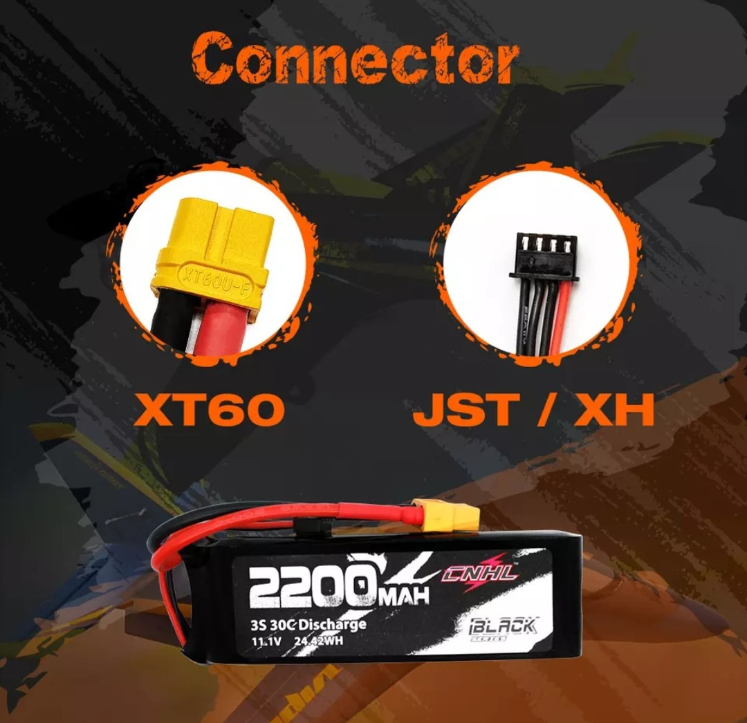 Bateria CNHL Lipo 3S 2200mah 30C Aeromodelos e Helicópteros classe 450