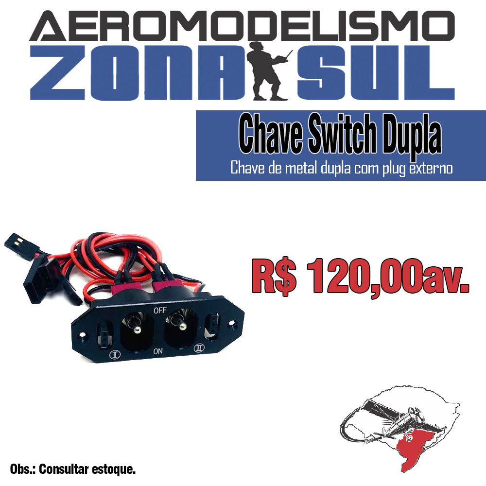 Chave Swith On/Off Dupla