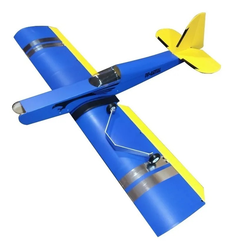 AEROMODELO PASTINHA AZUL ASA BAIXA PASTA - ARTAL