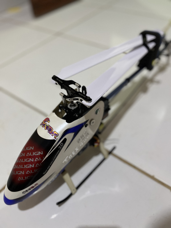 Trex 450 flaybarles sem controladora