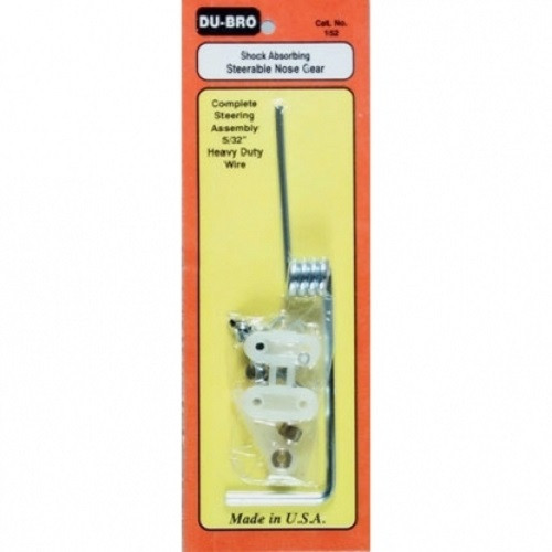 Trem de pouso de bequilha dianteira com perna de aço pré-dobrada de 5/32 pol. e suporte direcionável