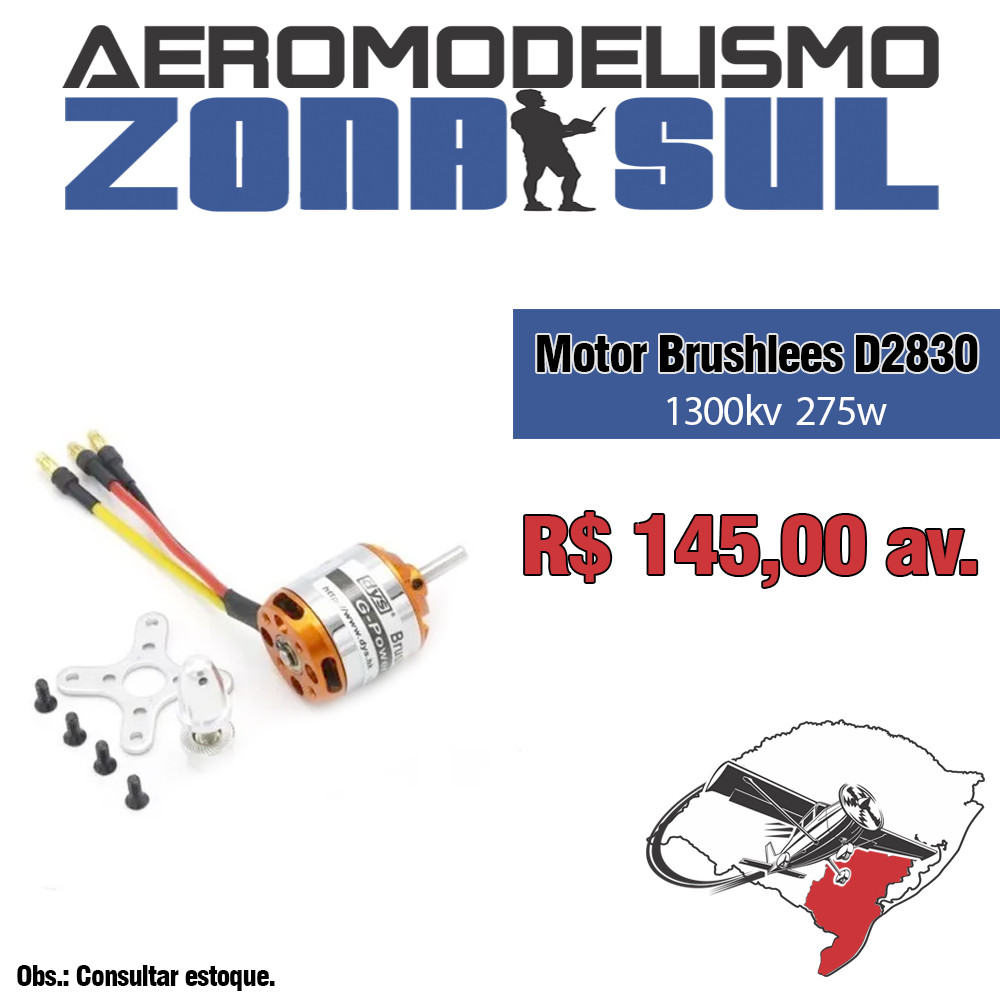 Motor Brushlees D2830 1300KV