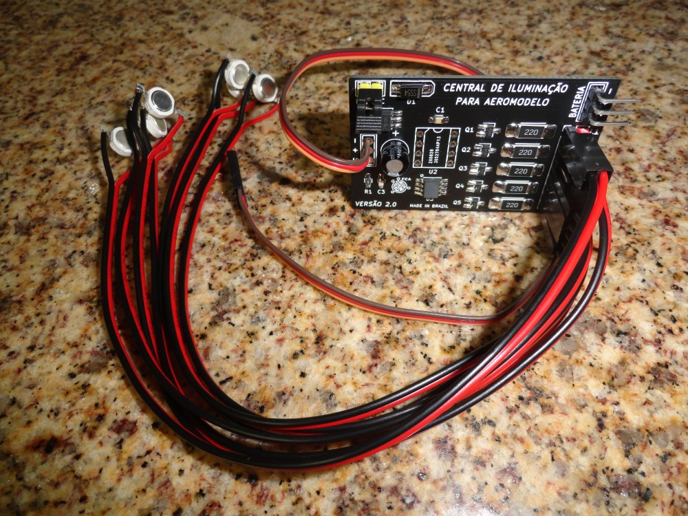 Kit de Iluminação para Aeromodelo Escala