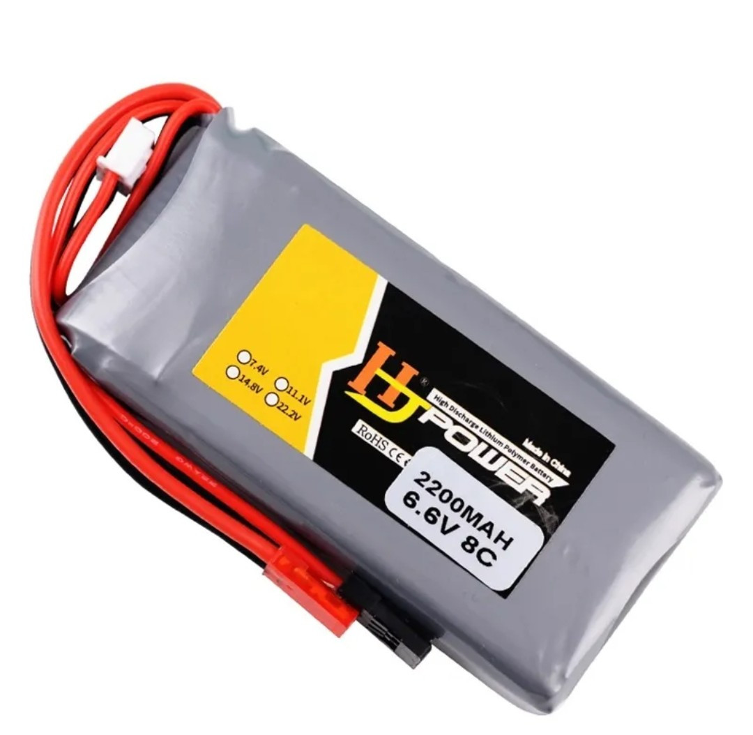 Bateria Life 6.6v 2200mah 8C Rádios Futaba Flysky