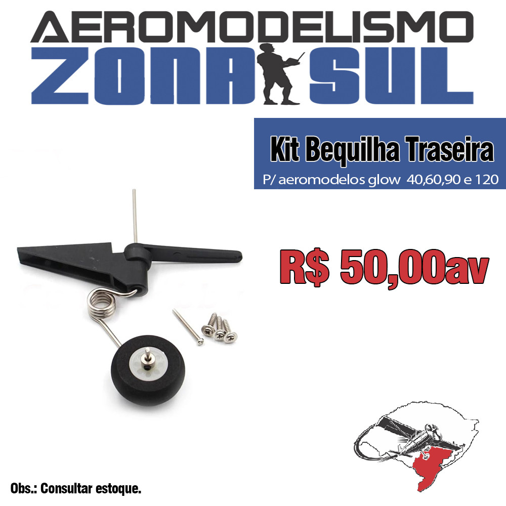 Bequilha Trazeira para aeromodelo