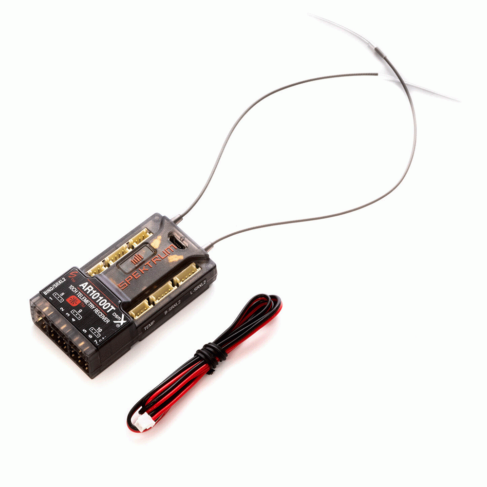 RECEIVER SPEKTRUM 10CH AR10100T DSMX TELEMETRY