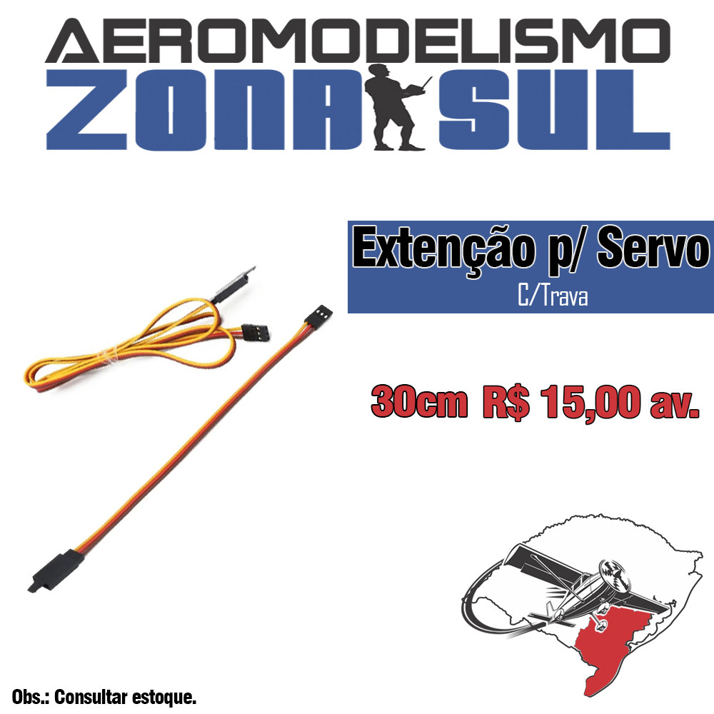 Extensão p/ servo 30cm