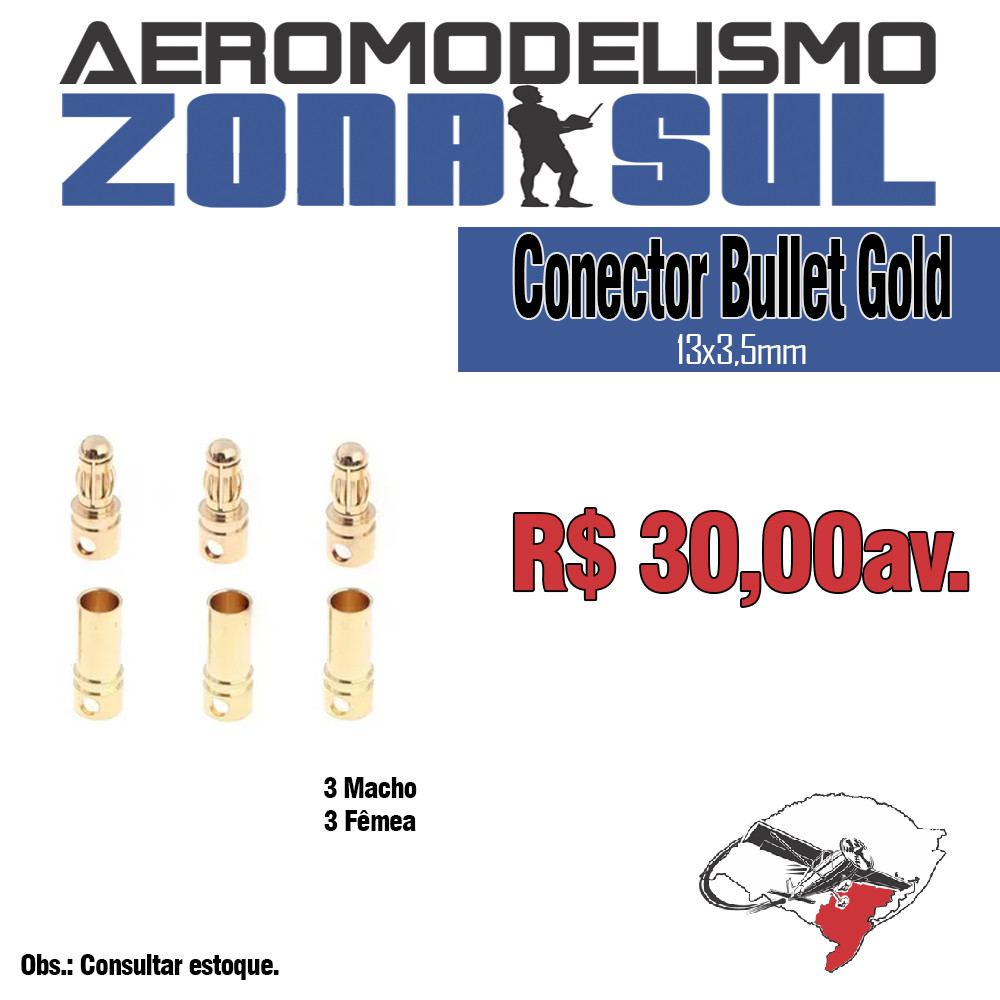 Conector Bullet Gold