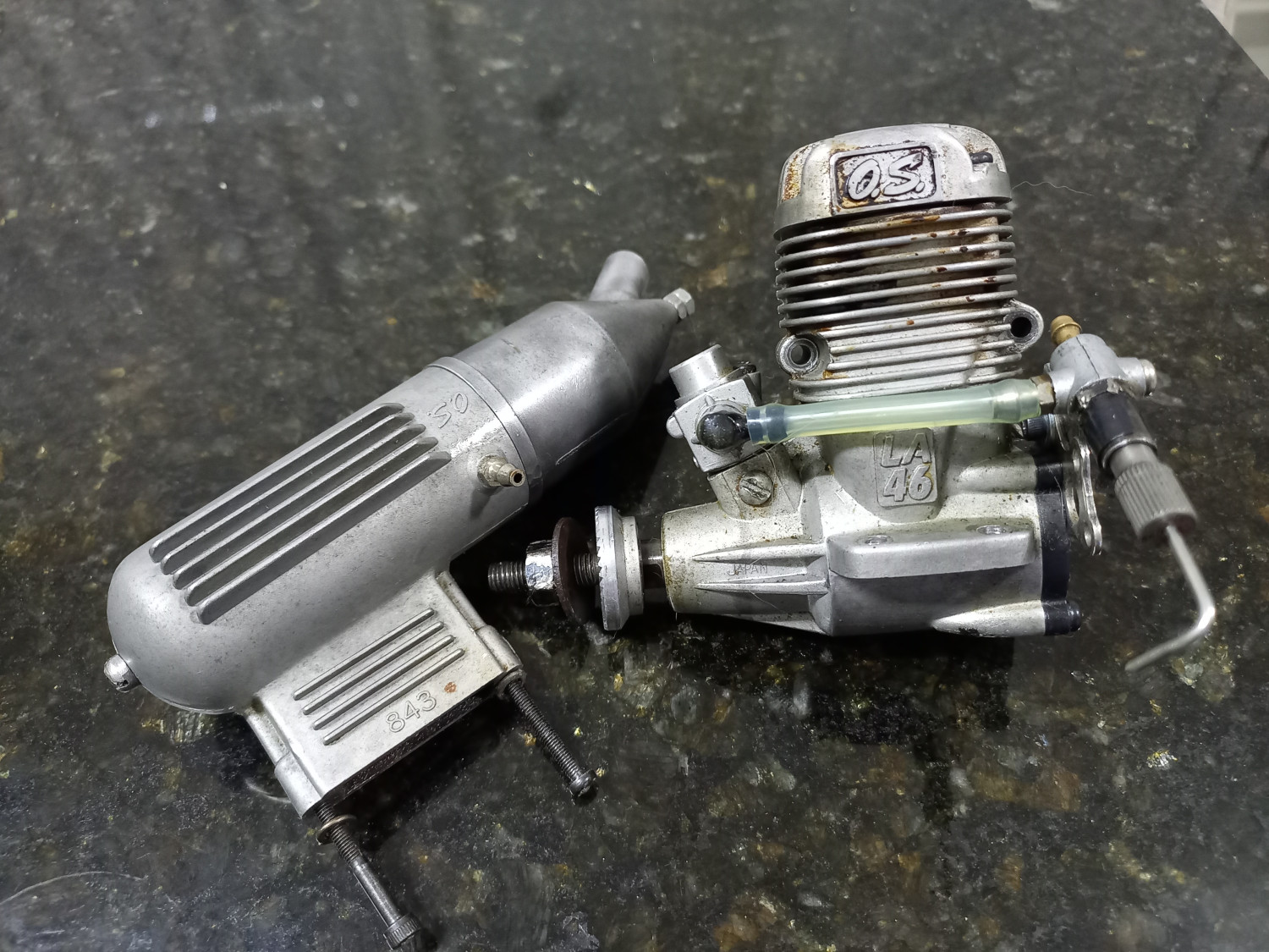 Motor glow OS .46LA RC