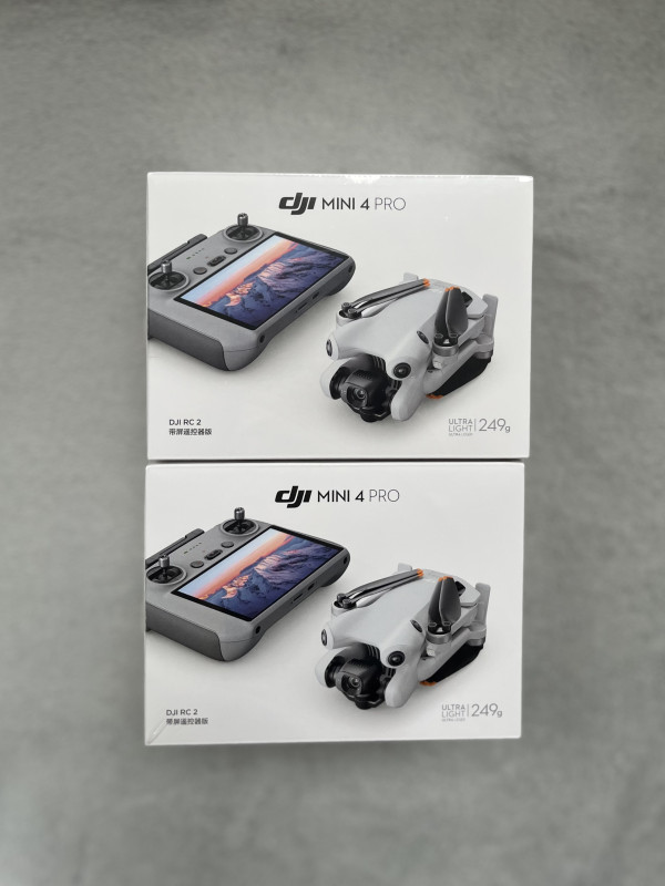 Drone MINI 4 pro controle RC2 com tela - Novo e lacrado