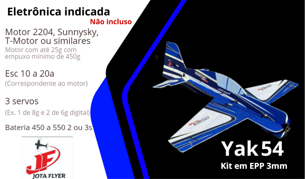 Shockflyer Yak54 em EPP 3mm FRETE GRÁTIS