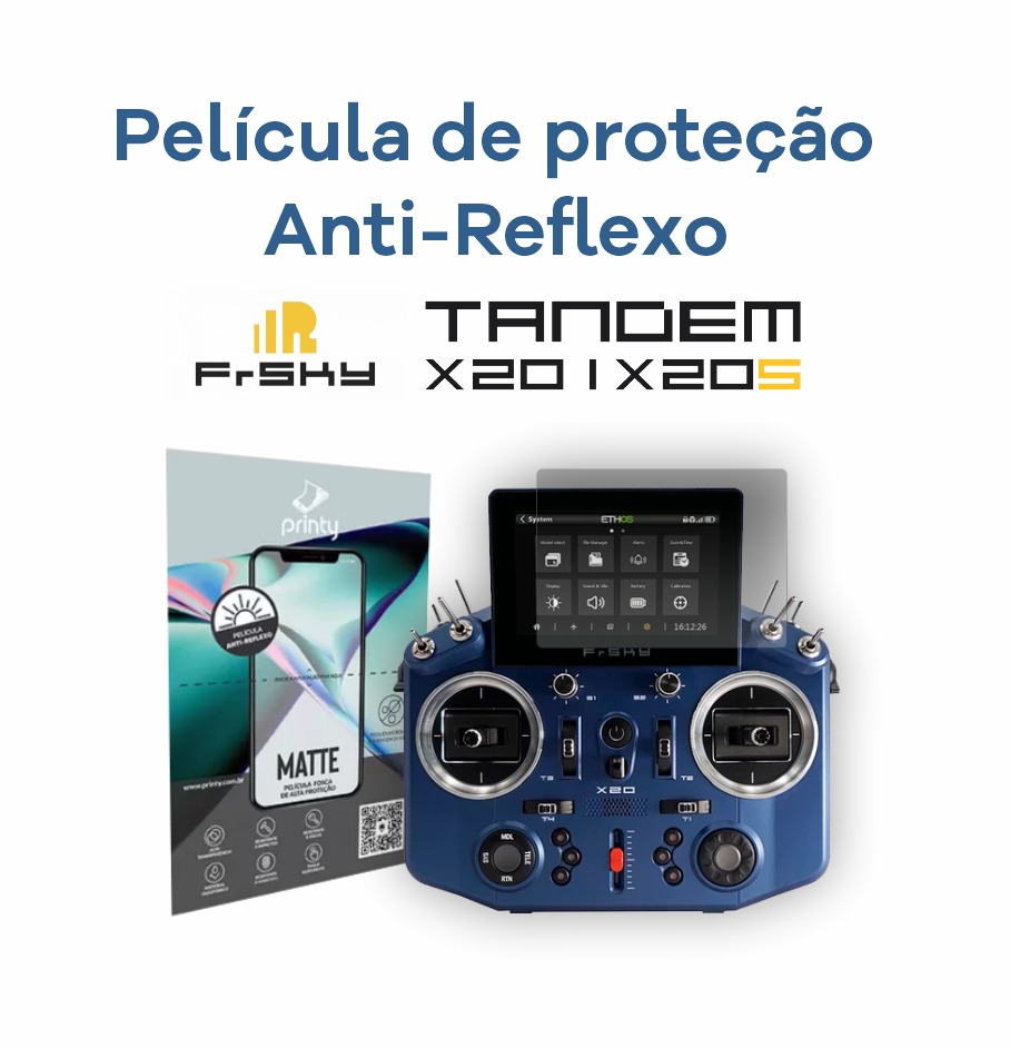 Pelicula Proteção FrSky Tandem X18 X18S X20 X20S